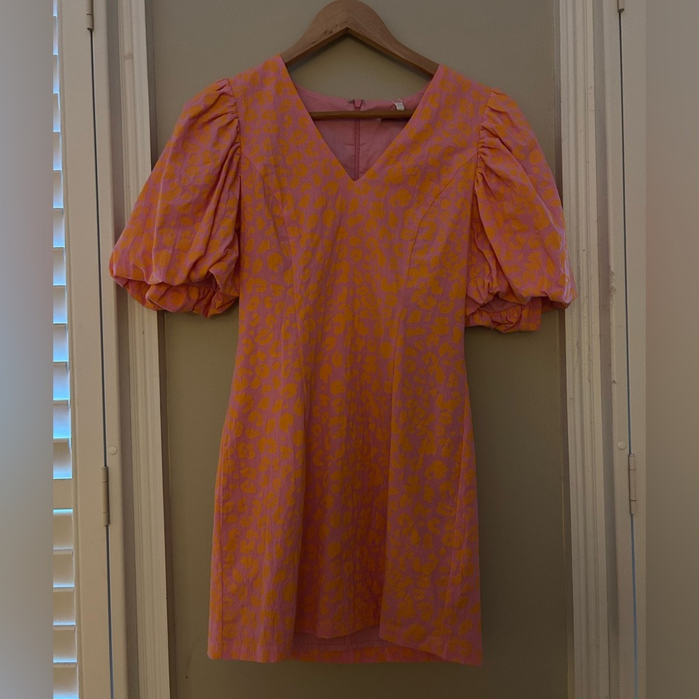 Orange & pink dress XS